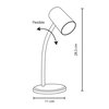 Unilux - Lampa stolní Unilux Lou bílá
