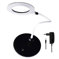 LED stolní lampička BELLA bílá/černá
