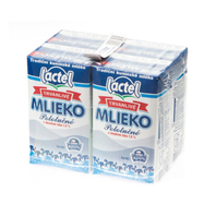 mléko Kunín Lactel polotučné 1l  balení 4x1 l