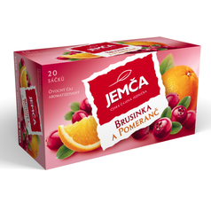 Čaj porcovaný Jemča Brusinka-pomeranč