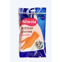 Rukavice NITEOLA úklidové latexové "S"