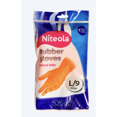 Rukavice NITEOLA úklidové latexové "L"