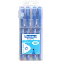 Popisovač Centropen 4621 F sada 4 barev  liner 03mm jemný hrot