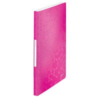 Katalogová kniha Leitz Wow růžová 40 kapes