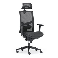 Kancelářská židle GAME ŠÉF celosíťovaný s 3D podhlavníkem a područkami, řada EMPIRE
