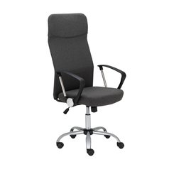Kancelářská židle MEDEA celočalouněná s područkami na chromovém kříži, řada KLASIK