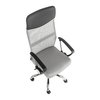 Kancelářská židle MEDEA šedá s područkami na chromovém kříži, řada KLASIK