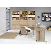 Psací stůl Office 80400/70 dub sonoma/silver grey