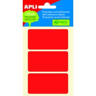 Etikety APLI 34x67mm / 15 kusů červená