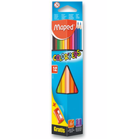 Pastelky Maped Color'Peps trojhranné /12 barev s ořezovátkem Maped Vivo