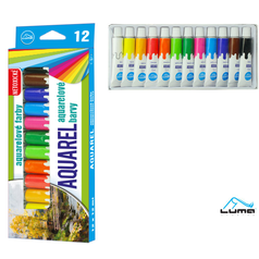 Barvy Aquarel aquarelové 12x12ml Luma