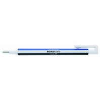 Gumovací tužka Mono Zero modrá/bílá/černá s vyměnitelnou kulatou náplní, EH-KUR