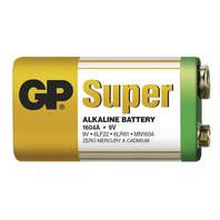 Baterie super GP 9V alkalická 6LF22 fólie