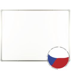 Lakovaná tabule boardOK na fixy se stříbrným rámem 120x90