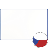 Lakovaná tabule boardOK na fixy s modrým rámem 180x120