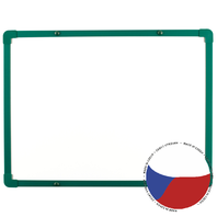 Lakovaná tabule boardOK na fixy se zeleným rámem 60x45