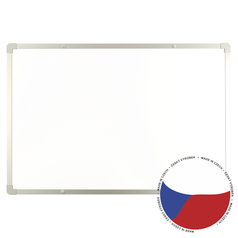 Lakovaná tabule boardOK na fixy se stříbrným rámem 60x90