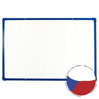 Lakovaná tabule boardOK na fixy s modrým rámem 60x90