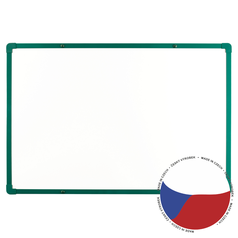 Lakovaná tabule boardOK na fixy se zeleným rámem 60x90