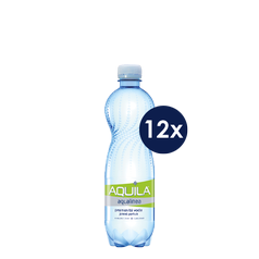 Minerální voda AQUILA  přírodní 0,5 l, 12 ks - jemně perlivá