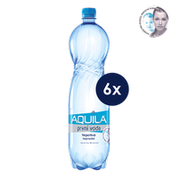 Minerální voda AQUILA  přírodní 1,5 l, 6 ks - neperlivá kojenecká