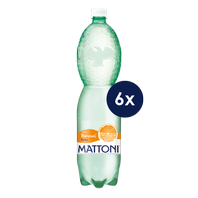 Minerální voda MATTONI ochucená  pomeranč1,5 l, 6 ks