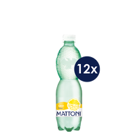Minerální voda MATTONI ochucená citron 0,5 l, 12 ks