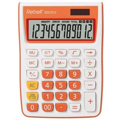Kalkulačka Rebell SDC912 - oranžová