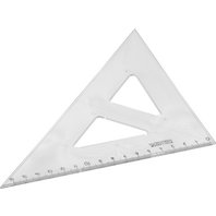 Pravítko trojúhelník 45/177 KTR s ryskou transparentní