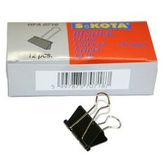 Klip binder černý 3,2cm 12ks